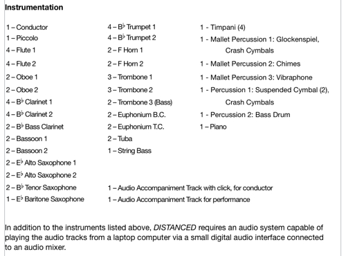 DISTANCED instrumentation